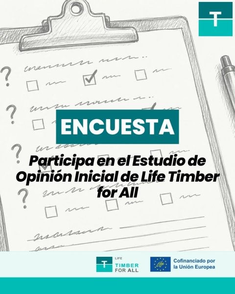 Participa en el Estudio de Opinión del proyecto LIFE Timber for All